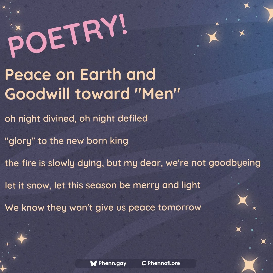 Peace on Earth and Goodwill toward “Men”