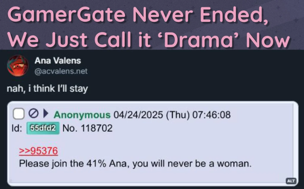 GamerGate Never Ended, We Just Call it ‘Drama’ Now