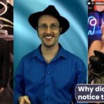 a youtube style thumbnail. On the left, a shot of Geoff Keighley from the 2025 Game Awards making a fairly dead-eyed smile as the camera cuts back to him. In the center is a picture of Dougwalker making a similar dead-eyed smiled that fails to reach his eyes and only includes his upper teeth, similar to Geoff Keighley's. On the right, a picture of me, a white trans woman with catear headphones covering my face with my hands. Bellow is text that reads "Why did I have to notice that?!"