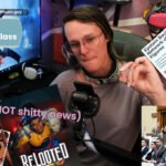 A YouTube thumbnail style image of a white woman making a sour face and pinching her fingers as though to make a point while flanked on camera right by an article from the Trans news network about anti-trans advocates in the Epstein files and a picture of the Epstein survivors at Pam Bondi's judiciary hearing standing to communicate they had been ignored by the doj In the top left is a banner with the text Muttday Morning News #26 The Epstein Class Above that is additional text reading YouTube and Twitch @Phennoflore and Bluesky @phenn.gay Bellow that, pink text which says (plus some NOT shitty news) over the Spirit Swap TTRPH Kickstarter, and the cover art of Relooted