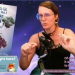 A YouTube thumbnail style image of a white woman about to make a point. On the left are two book covers, Is it Wrong to Fall in Love with a Reclusive Wizard in a Sky Palace? By autumn wolff, and They call me an angel, by the same. At the bottom left, a text box with an angry renamon reads: “This book right here? It’s Great” before continuing in smaller text, So is the one hiding behind it! READ They Call Me An Angel! This is not a request” On the right side there are two images, a 1625 depiction of a rebis and the 1986 cover of Howl’s Moving Castle by Diana Wynne Jones, as well as pink text reading “Of course, it also "forced" me to bring up all these too” Followed by a third image in the bottom right, an excerpt from the book which reads: “Wyverns use their horns during mating, don’t they?”