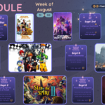 A graphic #twitch stream #schedule on https://www.twitch.tv/phennoflore, Phenn.gay, and Youtube.com/@Phennoflore this coming week, August 31 - 6 All times in MDT August 31st I gave Moore his own movie night I guess? #Discord Invite link discord.gg/tc3dawkGwa 6:00 pm MDT Live and Let Die 8:00 pm MDT The Man with the Golden Gun Streams and Tom Foolery September 1st Rose Plays: Kingdom Hearts Up next is the Cave of Wonder we put off last stream ~ 6:00 pm MDT Streams and Tom Foolery September 2nd Slaying Spires as a Treat We like free cards ok? And yes, this is basically polycule date night ~ 3:00 pm MDT Girl Juice Day! September 3rd 7:30 AM MDT Digimon Beatbreak Eps 33-34 Discord icon 9:00 AM MDT Void Stranger Streams and Tom Foolery September 5 Nier: Automata But this time, I actually start the damn stream 11:00 am MDT Streams and Tom Foolery September 6 Phantom Brigade Yeah, the trans girl likes the mecha game where she can mulch pilots, act surprised 11:00 am MDT